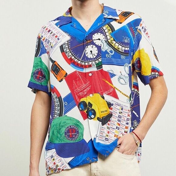 Polo Ralph Lauren Men’s Shirt Size XL Yacht Club Oceans Challenge Nautical NEW